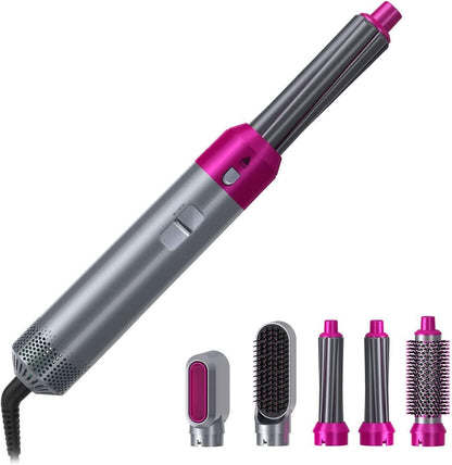 Muti-Functional 5 IN 1 Hair Styling Tool Detachable Hot Air Brush Hair Dryer with Comb